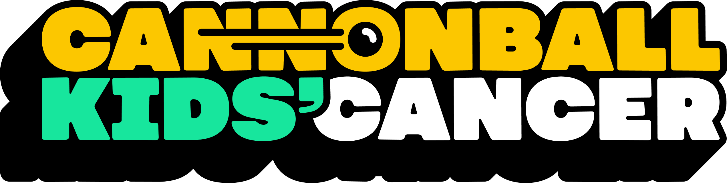 Cannonball Kids' cancer logo horizontal file