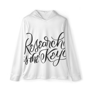 'Research is the Key' Sports warmup hoodie