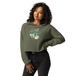 'Research is the Key' Crop Hoodie